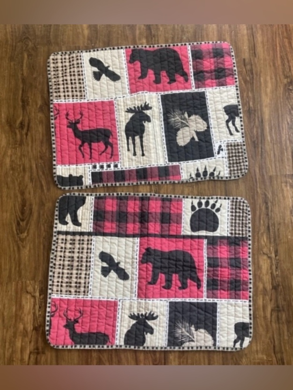 Rustic Plaid Wildlife Quilted Prams